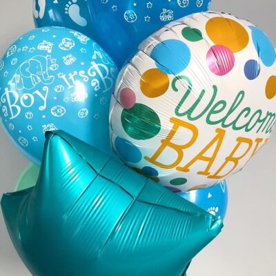 Balony z helem Welcome Baby