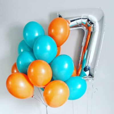 Balony z helem na urodziny kolorowe