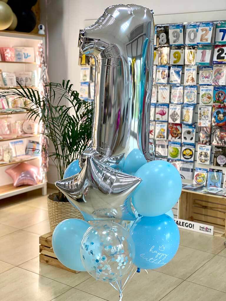 Balony z helem na pierwsze urodziny
