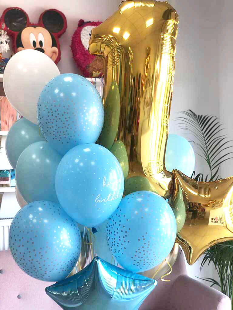 Bukiet balonowy z helem na urodziny