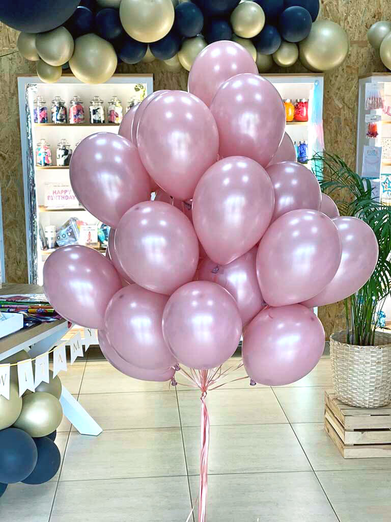 Balony z helem w kolorze różowym