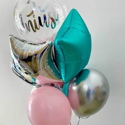 Balon z helem personalizowany, bukiet balonów