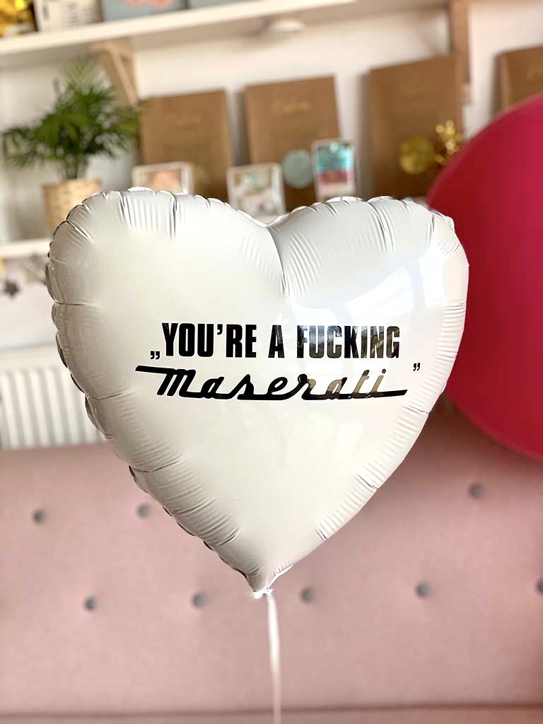 Balon z helem z Twoim tekstem
