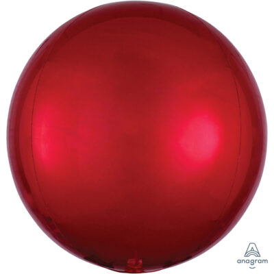 Balon foliowy kula ORBZ czerwony 40cm, ANAGRAM