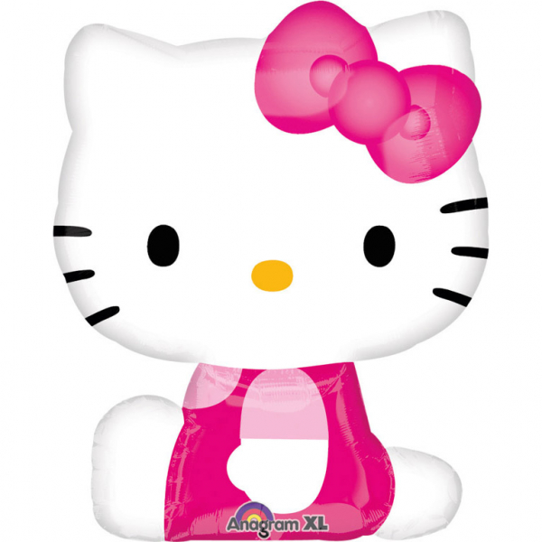 Balon foliowy Hello Kitty, duży z helem 85 cm, ANAGRAM