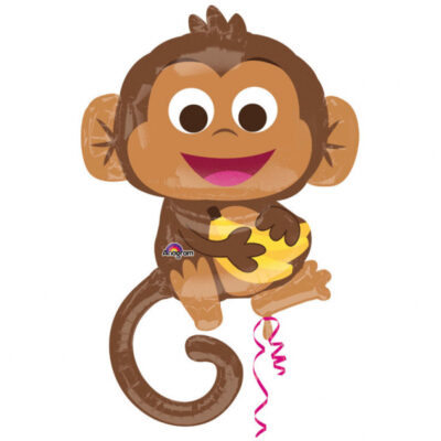 Balon foliowy małpka z helem 91 cm, ANAGRAM