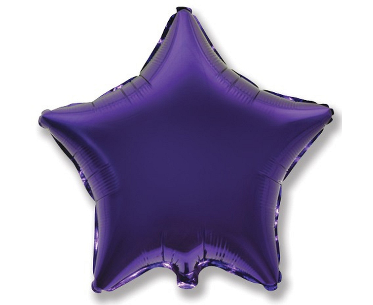 Balon fioletowa giwazdka z helem