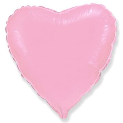Balon foliowy różowe serce z helem