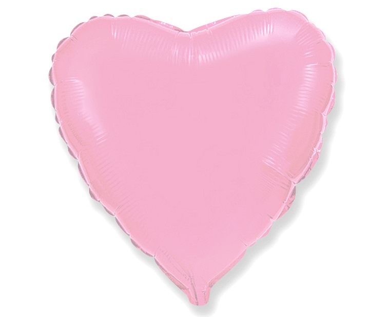 Balon foliowy różowe serce z helem