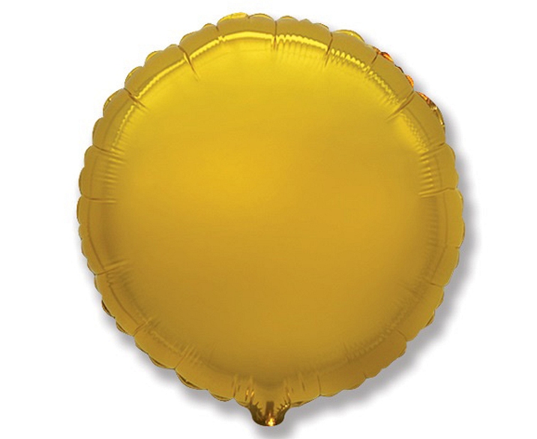 Balon złoty okrągły z helem