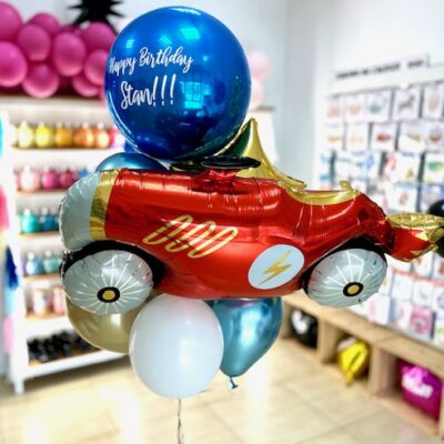 Balon auto retro i kula personalizowana