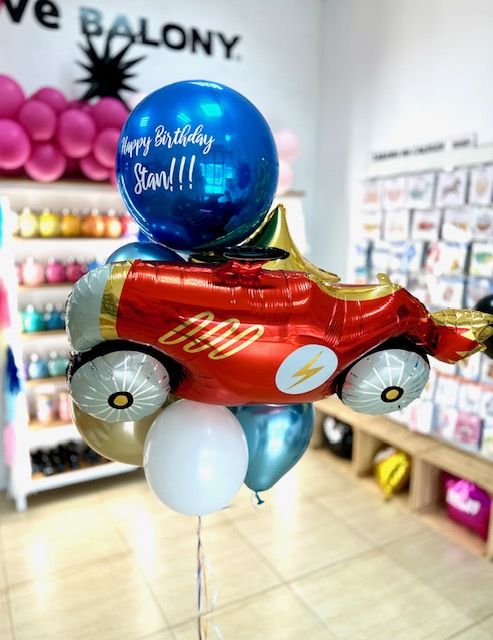 Balon auto retro i kula personalizowana