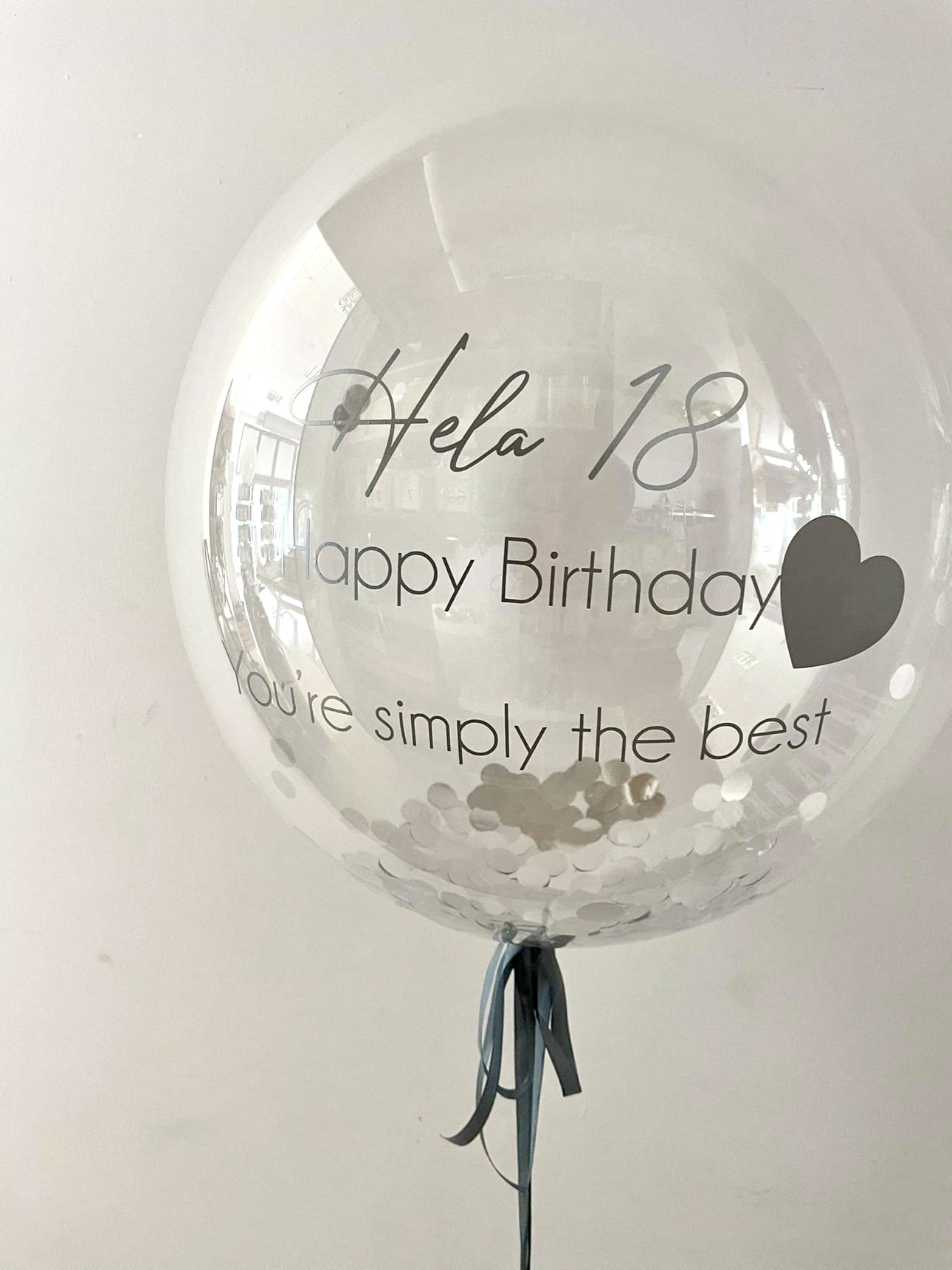 Balon przezroczysta kula z konfetti z TWOIM NADRUKIEM